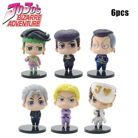 6 Unidsset Anime Jojos Bizarre Adventure Figure Toys Modelo Pvc