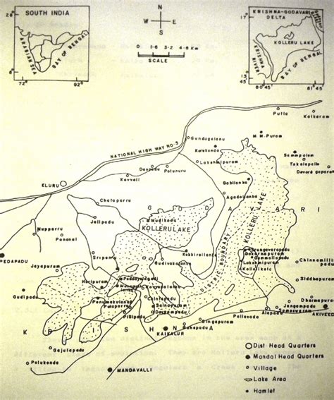 Geographical location of Kolleru Lake (Source. Anjaneyulu Ph.D. Thesis ...