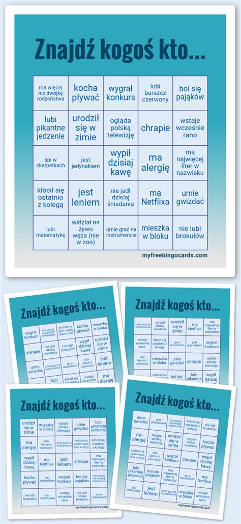 Virtual Znajd Kogo Kto Bingo