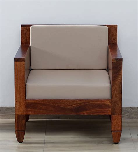 Buy Rezzan Sheesham Wood Seater Sofa In Honey Oak Finish At Off By