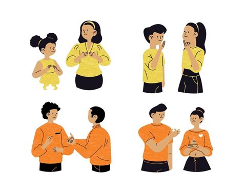 Premium Vector | Set of people talking vector illustration in flat ...