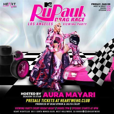 Buy Tickets To Aura Mayari At Rupaul S Drag Race La Viewing Party In