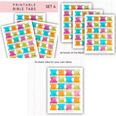 Printable Bible Tabs Bundle Bible Tabs Catholic Bible Tabs Etsy