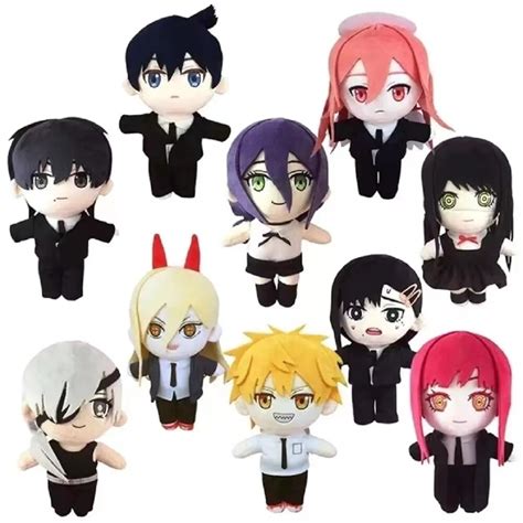 Chainsaw Man Plush Toys Makima Quanxi Denji Power Mitaka Asa Angel Devil Reze Cute Game Anime