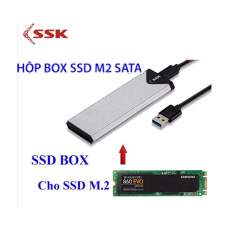 Ssd Box Chuyển M2 Nvme Ssd Pcie Sang ổ Cứng Di động Ssk He C327 Chuẩn Type C Và Usb 30