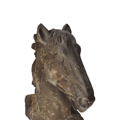 Busto Decorativo Di Cavallo In Resina Marrone Scuro Keyhome Store