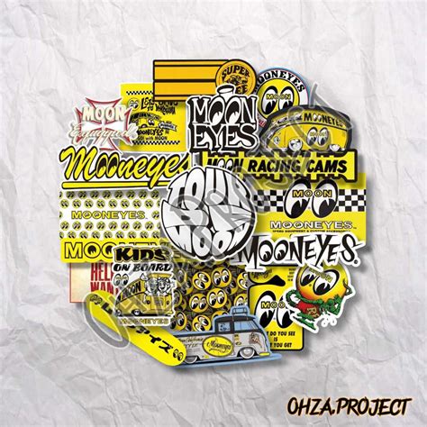 Jual Stiker Mooneyes Sticker Case Casing Handphone Koper Laptop Stiker