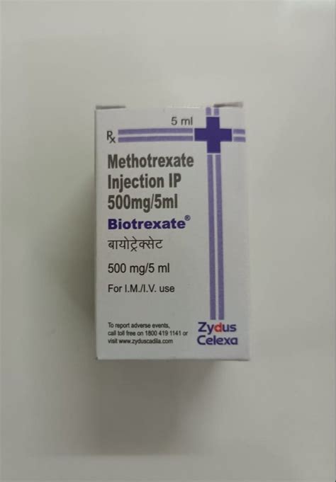 Mg Methotrexate Injection Zydus Celexa Ml At Rs Vial In Ahmedabad