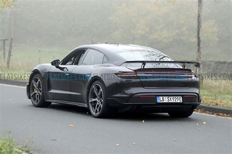 Upcoming Porsche Taycan Turbo GT Spied Testing Built For Speed