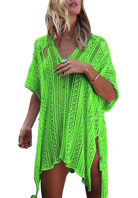 Wander Agio Beach Swimsuit For Women Sleeve Coverups Bikini Cover Up