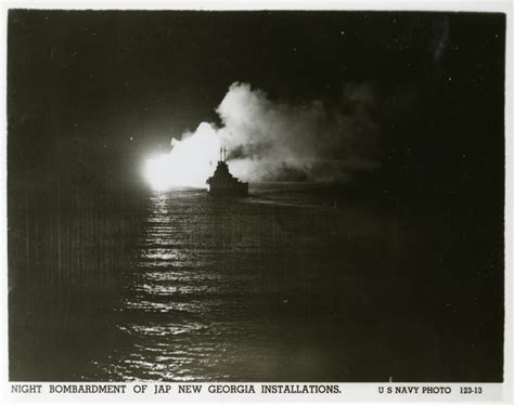 Night Battle Off The Coast Of New Georgia Solomon Islands 1943 The