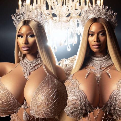 Busty Minaj And Beyonce By Lordtator On Deviantart