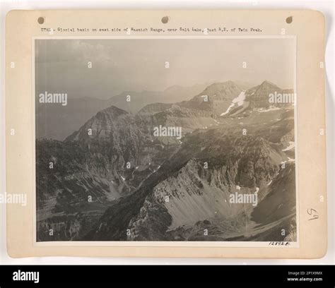 Utah Wasatch Range Aerial Photograph Stock Photo Alamy