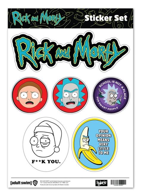 Rick And Morty Sticker Set Stickers