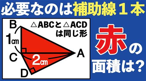 【シビれる良問】簡単そうなのに全く解けない図形に1本の補助線ヒラメける？【中学受験の図形】 Youtube