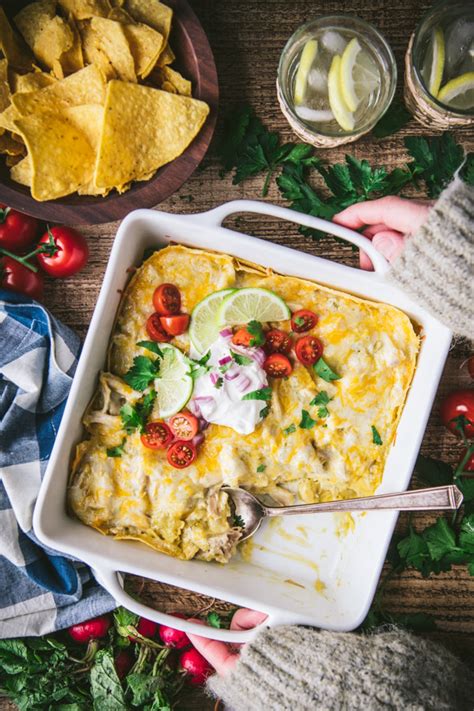 Sour Cream Chicken Enchilada Casserole