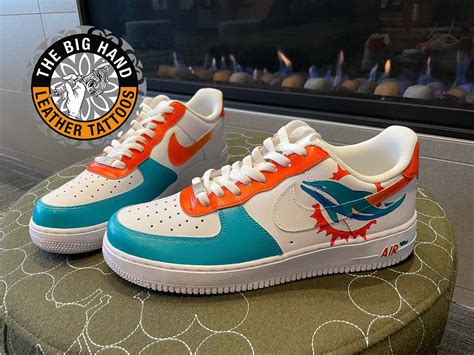 Custom Miami Dolphins Nike Af1 Shoes Etsy Singapore