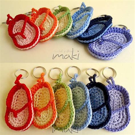 Patron Amigurumi Crochet Porte Clef Tong Made By Amy