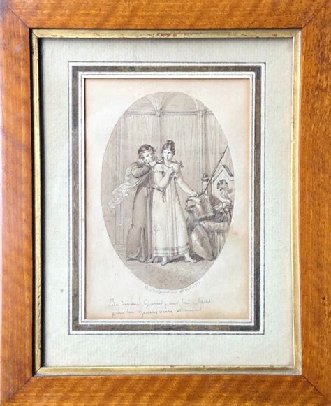 Proantic Charles Chasselat 1782 1843 Paire De Dessins D époque E