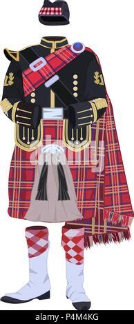 Bagpiper Vector Illustration Stock Vector Image Art Alamy