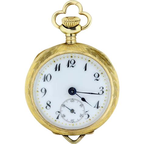 Gold Pocket Watch Clock Transparent File PNG Play