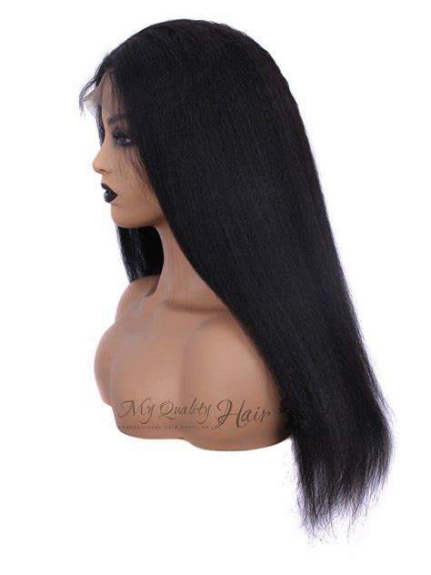 Kinky Straight African American Glueless 360 Lace Wig Pre Plucked Ilw06 Myqualityhair