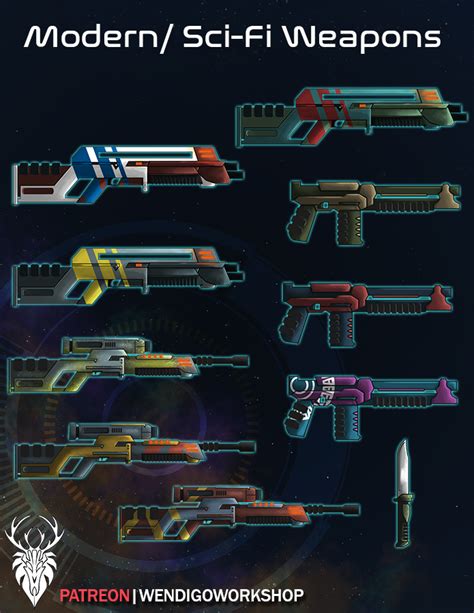 Modern Sci Fi Weapon Pack By Wendigoworkshop