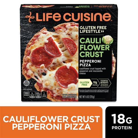 Life Cuisine Pepperoni Cauliflower Crust Pizza 6 Oz