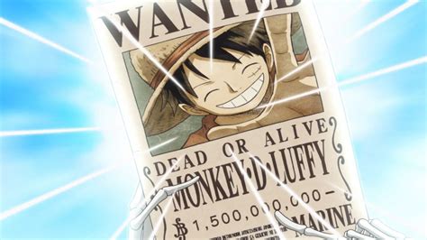 Luffy Bounty History in One Piece - Game Scooper