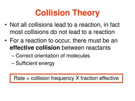 Ppt Collision Theory Factors Affecting Reaction Rate Powerpoint