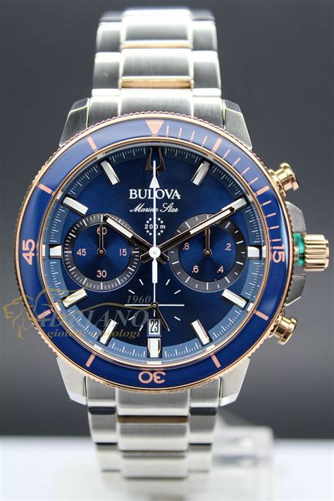 Vendesi Bulova 98B301 Marine Star Acciaio Chronograph Uomo Sub Per 389