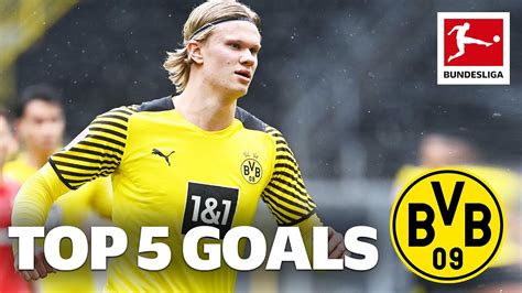 Erling Haaland - Top 5 Goals (All Time) • Borussia Dortmund