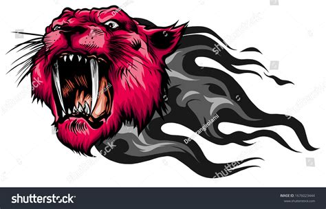 Mascot Vector Image Tiger Head Whiskers Stock Vector (Royalty Free ...