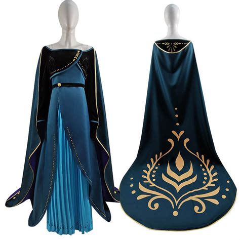 Frozen 2 Anna Queen Dress Cosplay Costume For Adults Accosplay