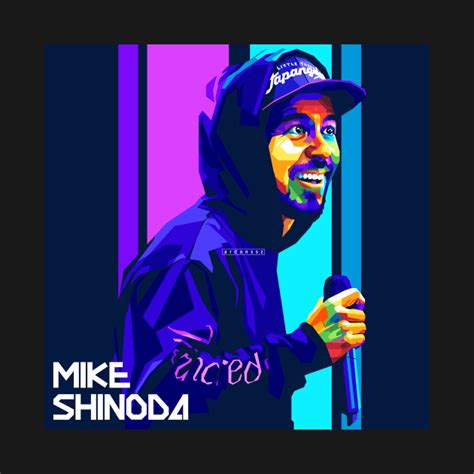 Mike Shinoda Stylish WPAP Pop Art Illustration Mike Shinoda T Shirt