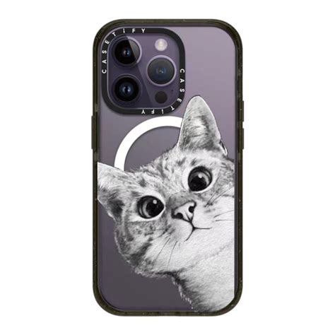 Casetify Coffee Cat Cartoon Pattern With Magsafe Phone Case For IPhone