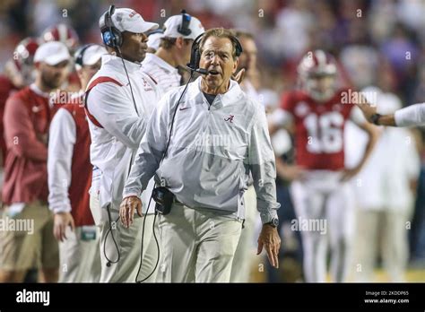 Baton Rouge La Usa 5th Nov 2022 Alabama Head Coach Nick Saban