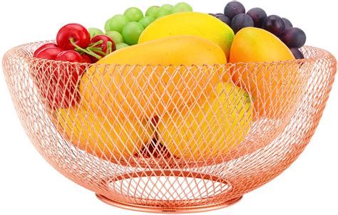 Iberg Mesh Fruit Basket Bread Basket Fruit Holder For Kitchen