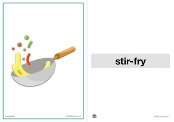 ESL Flashcards for teaching food | Cooking prep