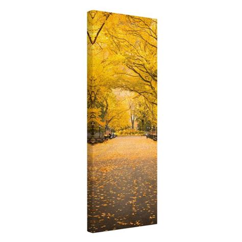 Herbst Im Central Park Leinwandbild Im Hochformat Bilderwelten