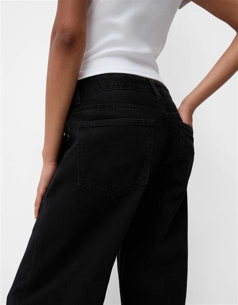 Wide Leg Jeans Women Bershka