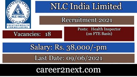 NLCIL Recruitment 2021 18 Posts Last Date 09 06 2021