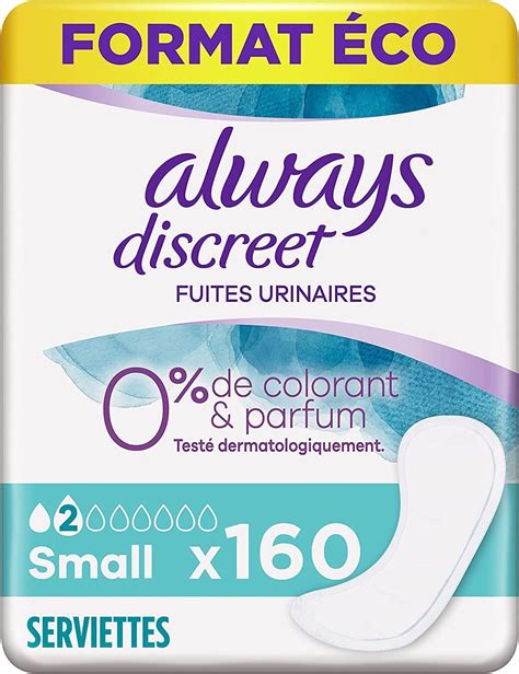 Always Discreet 0 160 Serviettes Hygiéniques Incontinence Femme