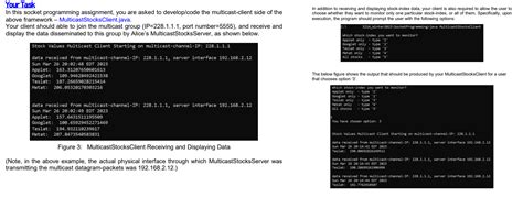 Solved Multicast Socket Programming Javaimport Chegg