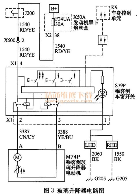 玻璃升降器控制电路图i35玻璃升降器电路图玻璃升降器电路图大山谷图库