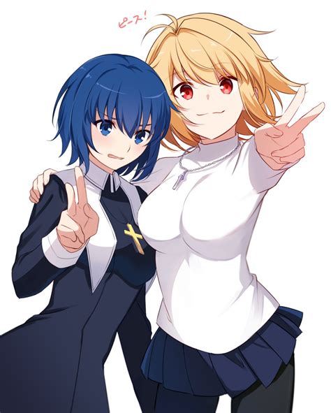 Arcueid Brunestud And Ciel Tsukihime And 1 More Drawn By Nemumohu