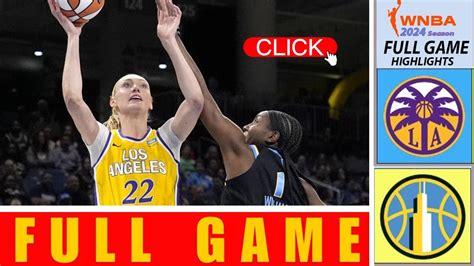 Wnba Full Game Los Angeles Sparks Vs Chicago Sky Full Game Wnba