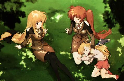 Fate Testarossa Takamachi Nanoha And Vivio Lyrical Nanoha And 1 More