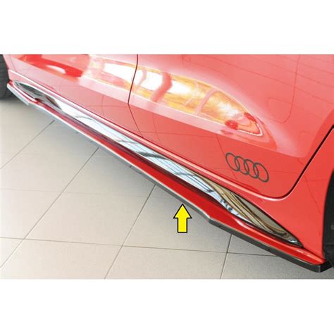 Lame De Bas De Caisse C T Gauche Noir Rieger Tuning Pour Audi S Gy