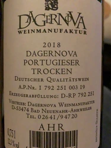 Dagernova Portugieser Trocken Vivino Us